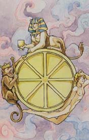 Tarot Card No 10 Wheel of Fortune